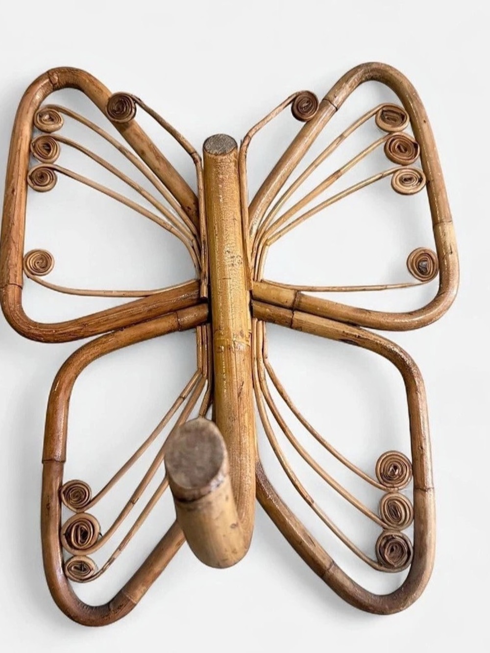Rattan Butterfly Wall hook
